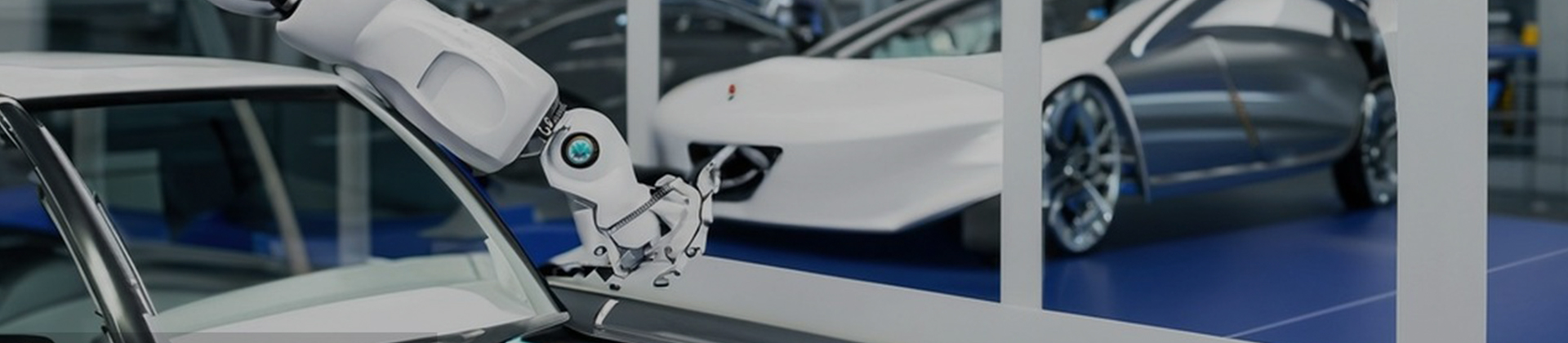 Robot servicebil i garage
